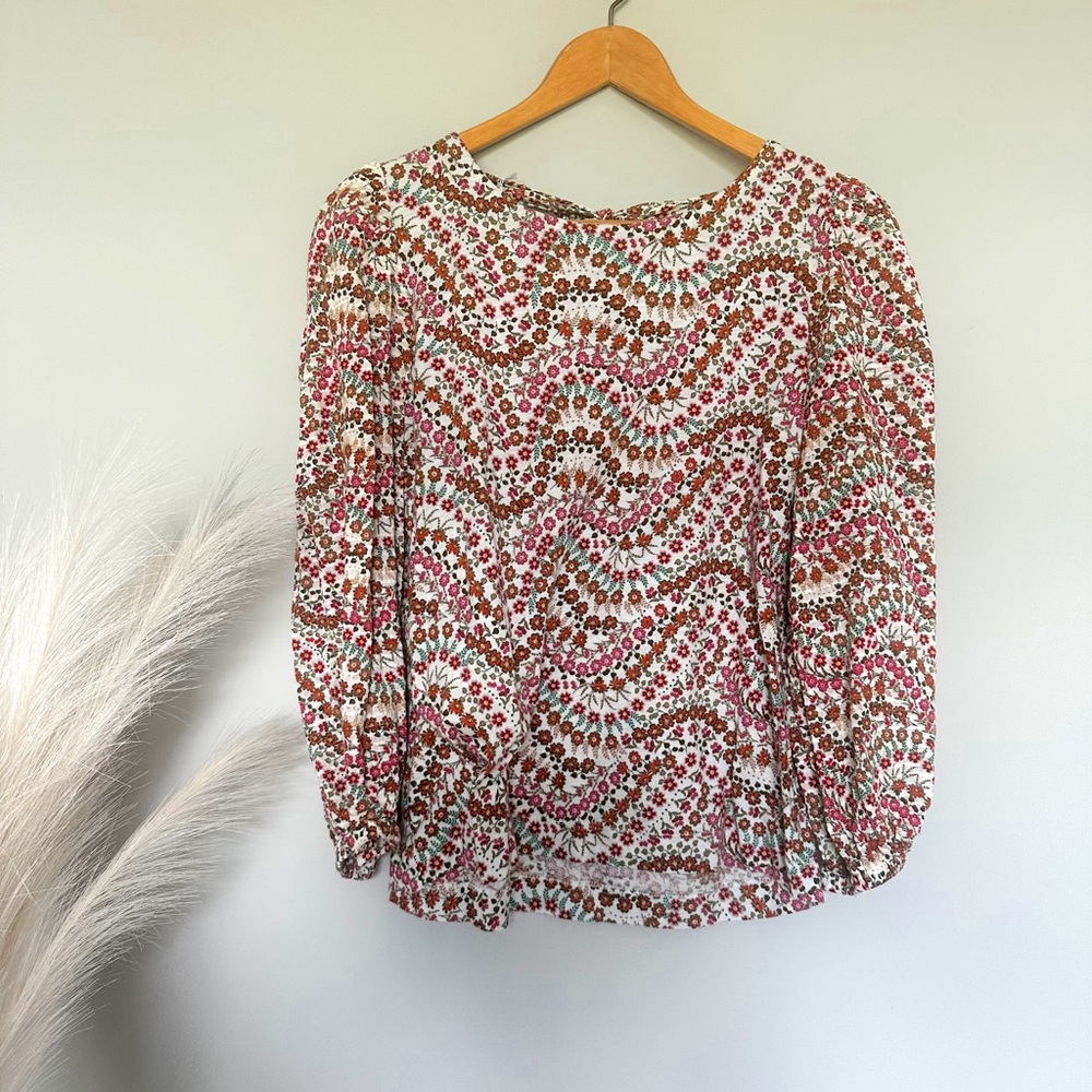 Floral Patterned Women's Top